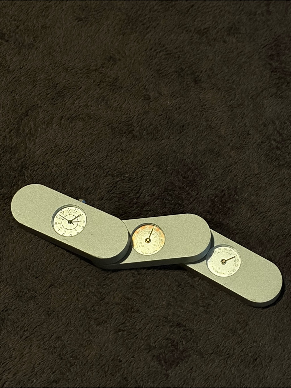 Brookstone 3-Part Clock, Hygrometer & Thermometer